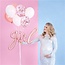 Partydeco Girl rose goud ballon