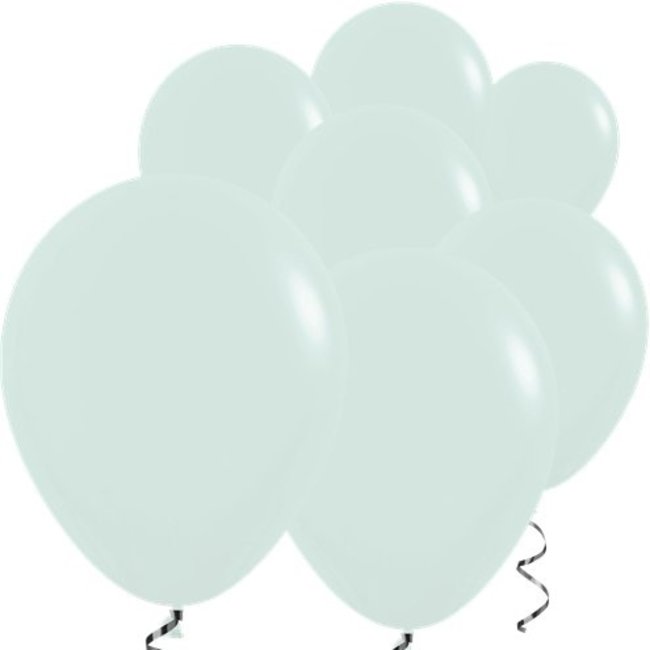 Feestartikelen Mint groen mat ballonnen