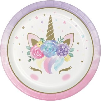 Eenhoorn  Unicorn borden goud