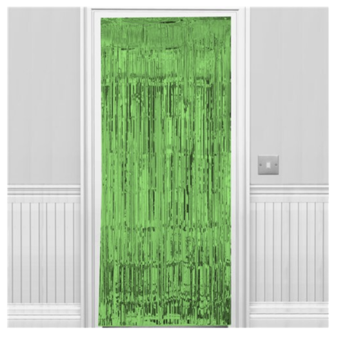 Deur gordijn metallic groen Deur gordijn metallic groen