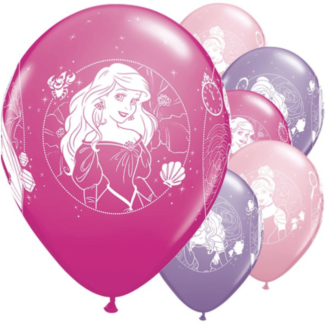 Disney prinses ballonnen paars - roze | J-STYLE-DECO - J-style-deco.nl | feestwinkel Zeeland