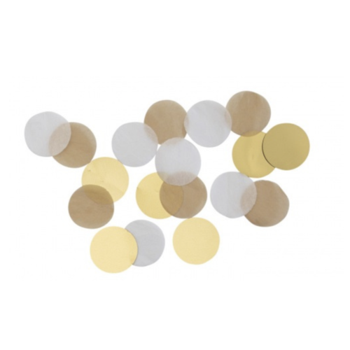 Confetti goud - wit Confetti goud - wit
