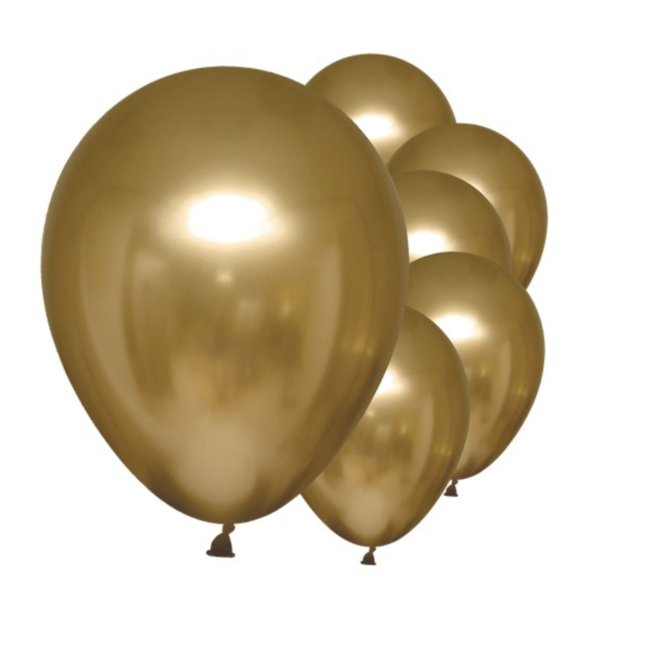 Feestartikelen Metallic goud ballonnen chrome