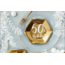 Partydeco 50 jaar borden metallic goud