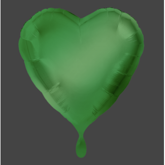 Feestartikelen Hart ballon groen