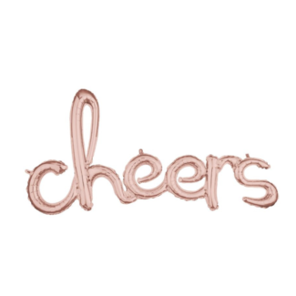 Amscan  Cheers ballon rosé goud