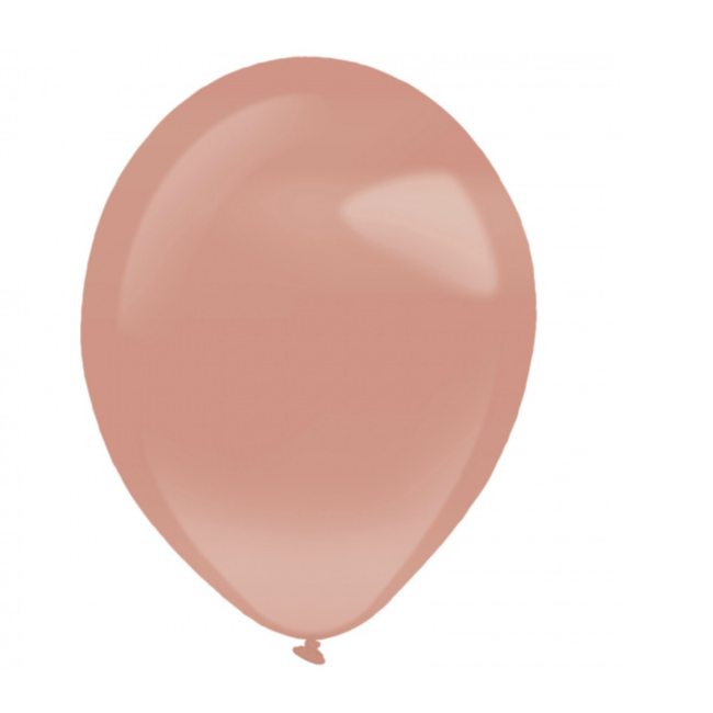 Amscan  Ballonnen rosé goud parel mini