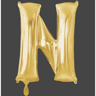 Partydeco Letter folie ballon goud