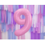 Partydeco Pastel roze folie ballon XL