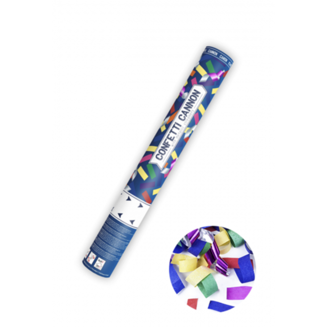 Partydeco Confetti kanon metallic strepen