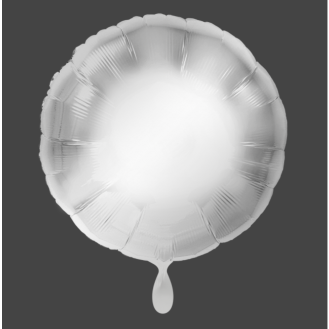 Feestartikelen Folie ballon rond zilver