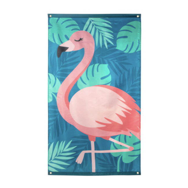 Feestartikelen Flamingo vlag groen