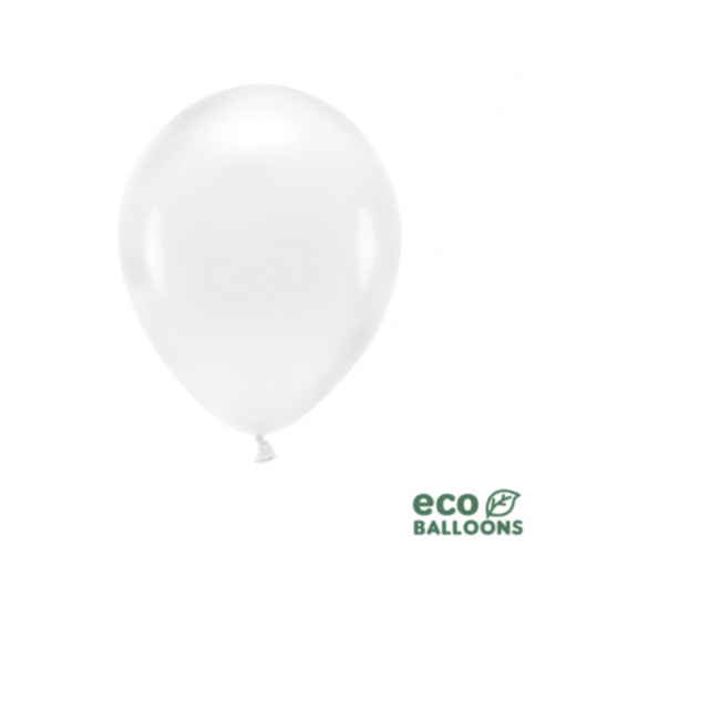 Partydeco Ballonnen crystal clear eco