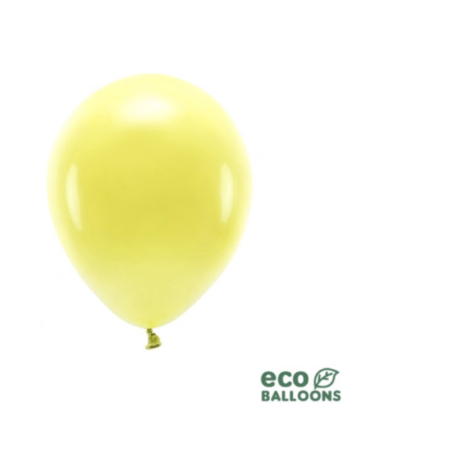 Partydeco Ballonnen metallic geel eco