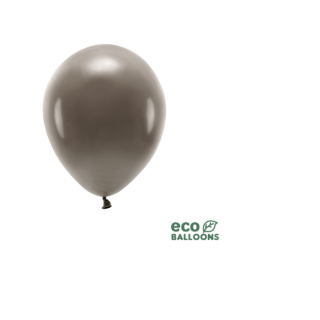 Partydeco Ballonnen bruin eco