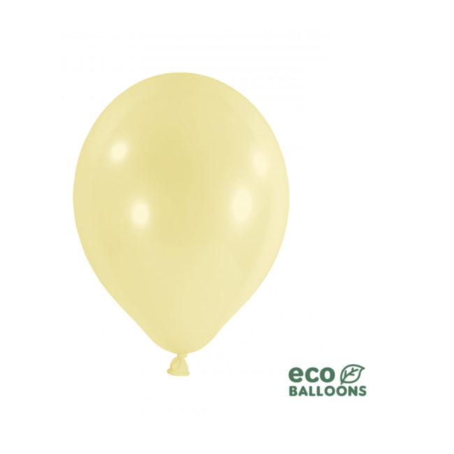 Partydeco Ballonnen pastel geel XL eco