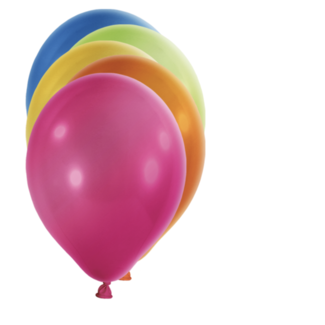 Partydeco Ballonnen metallic colorful