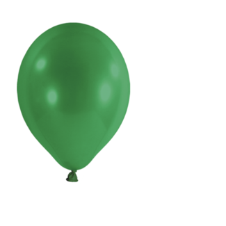 Partydeco Ballonnen groen metallic