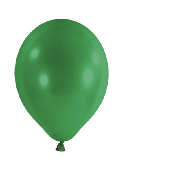 Partydeco Ballonnen groen metallic