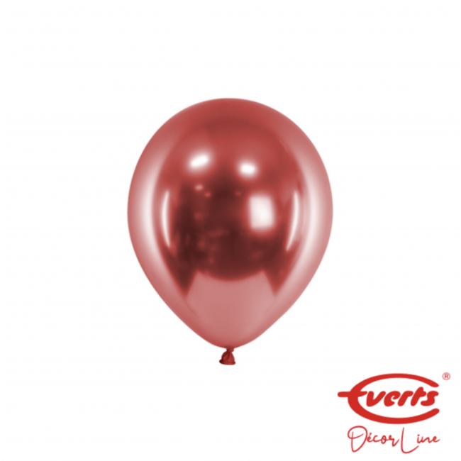 Everts ballonnen  Chrome ballonnen rood mini