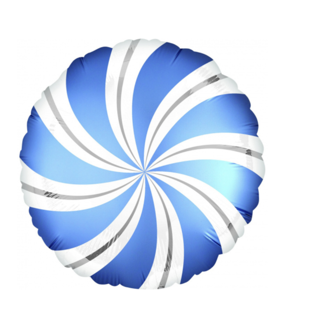 Feestartikelen Swirl ballon blauw