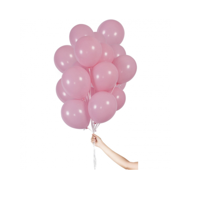 Folat  Licht roze ballonnen met lint