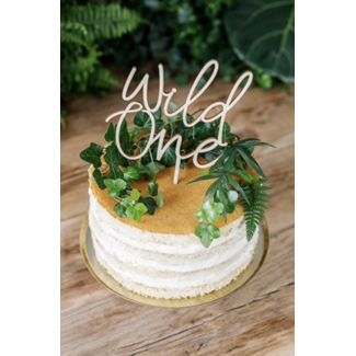 Partydeco Wild one taart topper