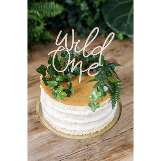 Partydeco Wild one taart topper