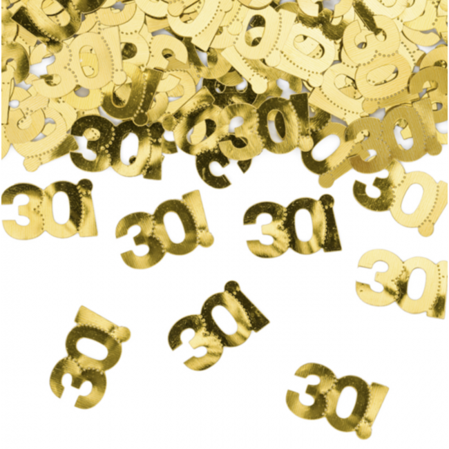 Partydeco 30! confetti goud