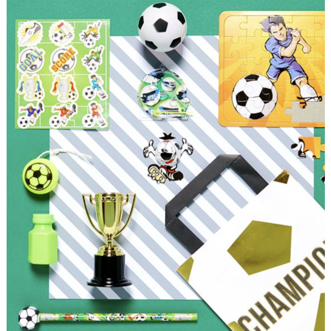 Talking Tables  Voetbal cadeau zakjes goud