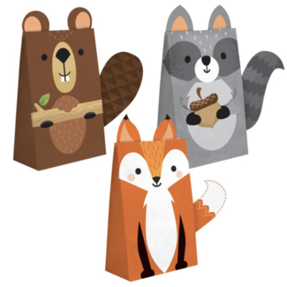 Woodland dieren cadeau zakjes