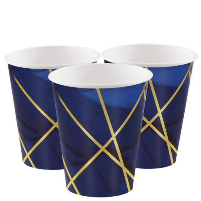 Creative Party  Navy blauw bekers