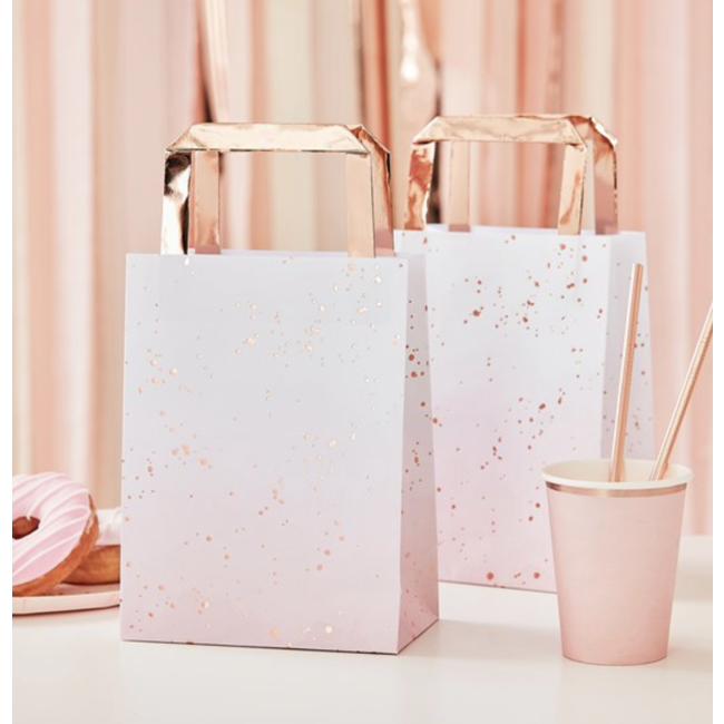 Ginger Ray  Rosé goud cadeau tasjes ombre