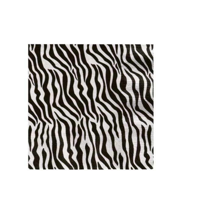 Creative Party  Zebra print servetten