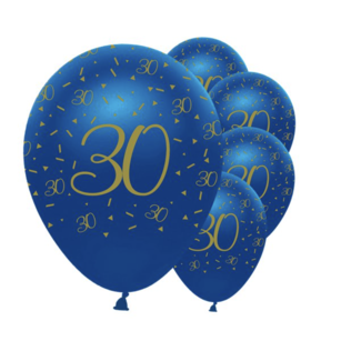 Creative Party  30 jaar ballonnen navy blauw