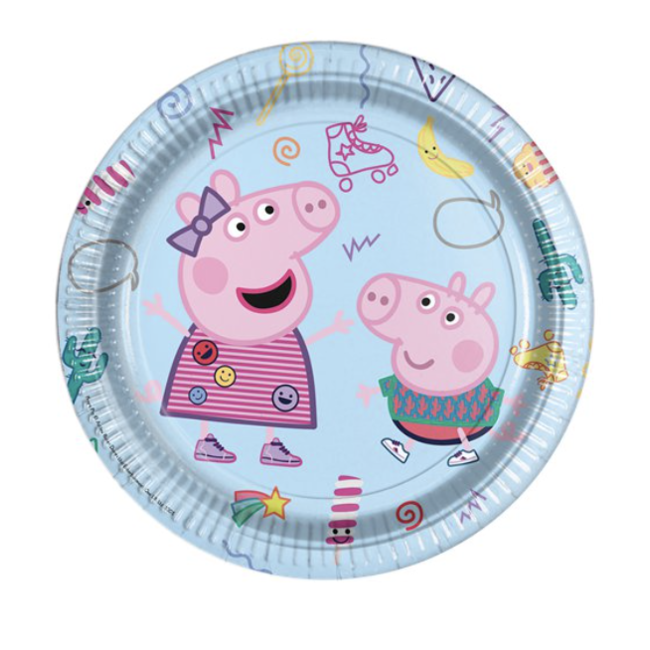 Qualatex ballonnen  Peppa pig borden blauw