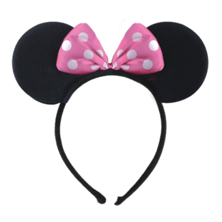 Disney speelgoed en feestartikelen Minnie Mouse oren haarband roze