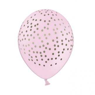 Partydeco Pastel roze ballonnen dots