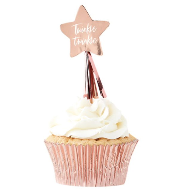 Ginger Ray  Twinkle cupcake toppers