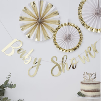 Ginger Ray  Babyshower slinger metallic goud