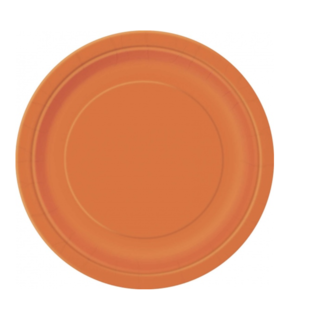 Feestartikelen Feest borden oranje