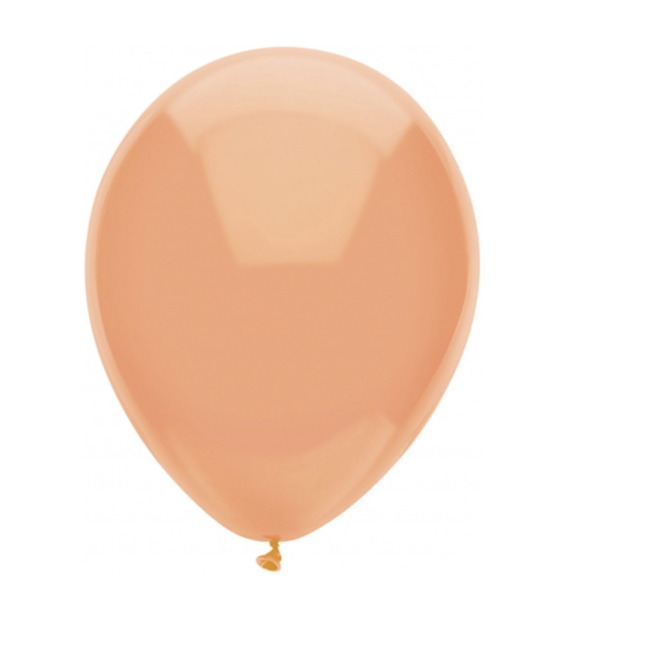 Feestartikelen Ballonnen peach metallic