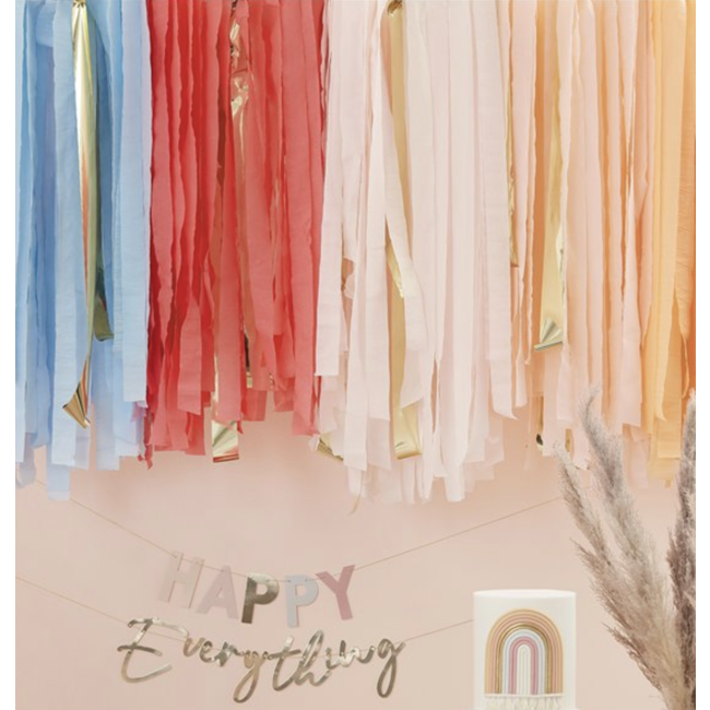 Ginger Ray  Pastel streamers backdrop