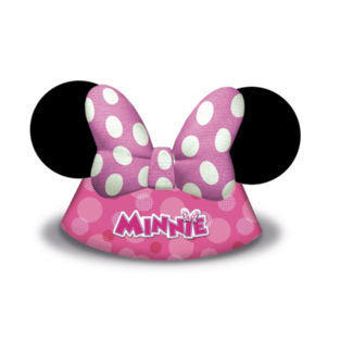 Feestartikelen Minnie mouse feesthoedjes roze