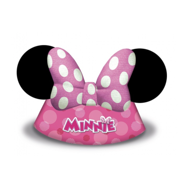 Feestartikelen Minnie mouse feesthoedjes roze