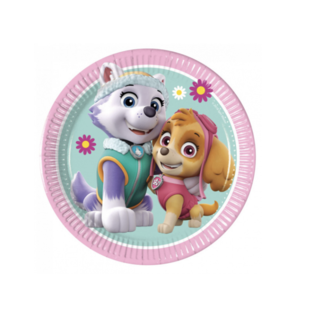 Feestartikelen Paw patrol borden pastel