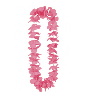 Feestartikelen Bloemen krans roze