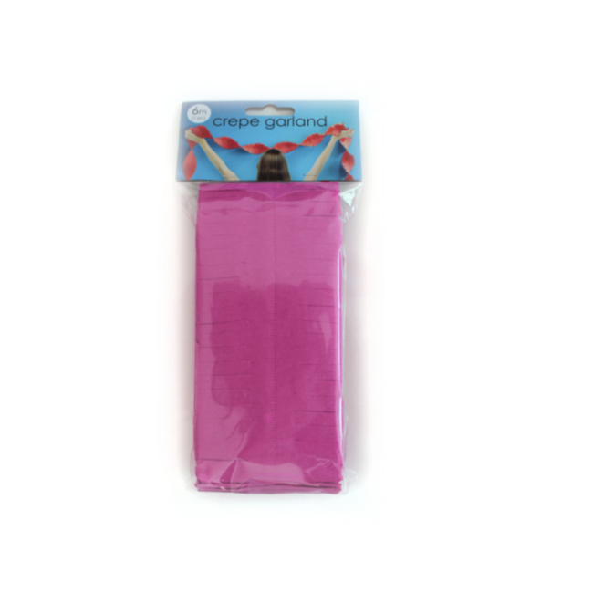 Feestartikelen Roze papieren slinger