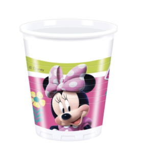 Feestartikelen minnie mouse bekers roze