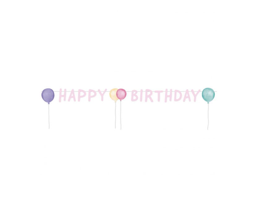 Happy birthday letter slinger ballon